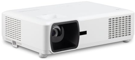 Viewsonic LS610WH LED Business/Education Beamer (WXGA 1280x800, 4000 Lumen LED Meetingraum Beamer, HDMI x2, 10W Lautsprecher, HV Keystone, LAN Control) weiß