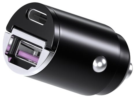MMOBIEL USB-C Auto Ladegerät – 45W Zigarettenanzünder Adapter Schnelles Laden – Kompaktes Auto Telefon Ladegerät – Dual USB Kompatibel mit iPhone 17 16 15 14 13 Pro Max, Samsung S26 S25 S24 S23 S22