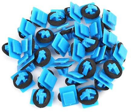 A ABSOPRO Remache de Plástico para Parachoques Y Guardabarros Para Hyundai y para Kia, Color Azul (Juego de 30)
