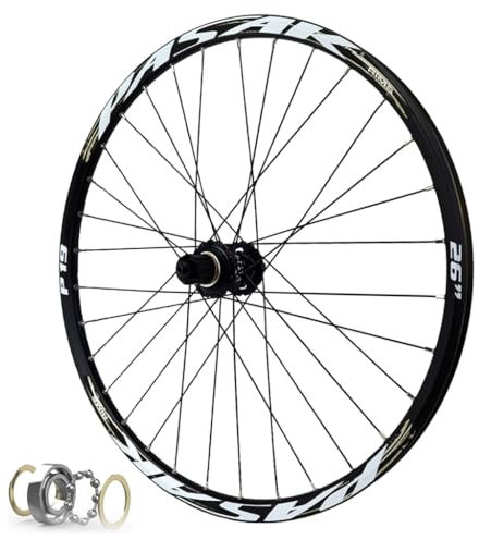 DYSY Fahrrad Laufradsatz 26/27,5/29 Zoll Steckachse, Scheibenbremse Aus Aluminiumlegierung Abgedichtetes Lager 32H Mountainbike Felge 135mm for 7–12 Gänge 2210g(Farbe:B,Size:QR 27.5 inch)
