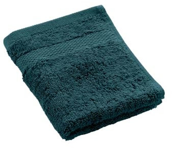 Douceur d'Intérieur, Elegance Blue Guest Towel (30 x 50 cm) 100% Cotton Plain