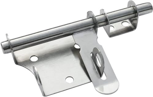 Serratura for porta scorrevole, chiusura a gancio e occhiello, serratura for porta scorrevole interna, chiusura for porta con bullone scorrevole, bullone a cilindro scorrevole in acciaio inossidabile,