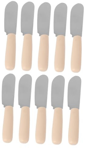 IMIKEYA 2 Sätze Sahnespatel Kunststoffgriff Käse Messer Butterstreichmesser Käsemesser Für Zu Hause Spachtel Käsemesser Für Die Küche Messer Zum Streichen Von Käse Plastik 10 Stück * 2