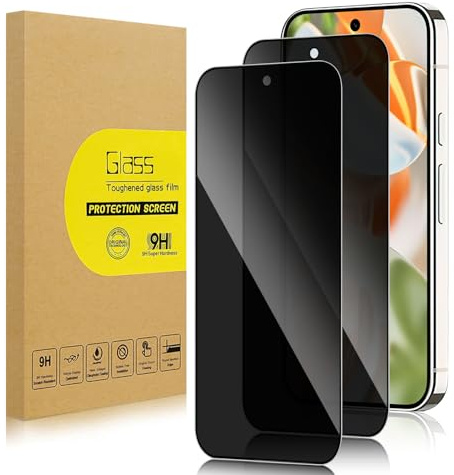 Lokyoo 2 Pack Privacy Screen Protector for Google Pixel 9 Pro/Pixel 9