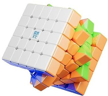 Moyu 5x5x5 Magic Cube Aochuang V6 Magnetischer Master Cube Puzzle Spielzeug Stickerless, 96 Magnete, Anti-Stick Design Einstellbare Elastizität (Single-Track Version)