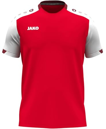 JAKO Camiseta Infantil Dynamic, Rojo/Blanco/Rojo Oscuro, 164