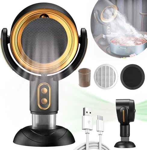 Purificateur PuffHide, meilleur ventilateur PuffHide for fumée, ventilateur PuffHide for fumer à l'intérieur, ventilateur purificateur Smoke Away, purificateur d'air portable PuffHide.(Black,Plug-in m