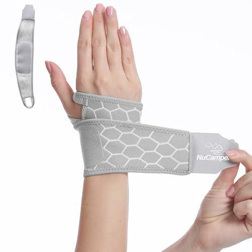 NuCamper Handgelenk Bandagen, Einstellbar Handgelenkstütze, Atmungsaktiv Wrist Wrap Handgelenk Schiene Männer Und Fraue Für Schmerzlinderung Arthritis Karpaltunnel Sehnenentzündung Verstauchung Sport