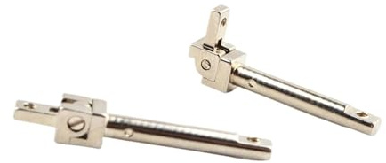 Generisch 2 Paar 4 mm Breite, Brillenfederscharnier for Acetat-Sonnenbrillen, Federscharnier for Kunststoffbrillen