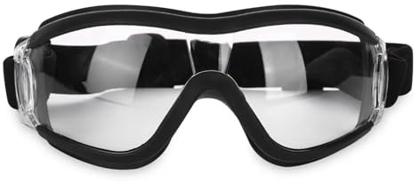 Hundebrille, Retro Hundebrille Anti-UV-Sonnenbrille for Haustiere, verstellbar, Windschutz Hunde, große, Schutzbrille
