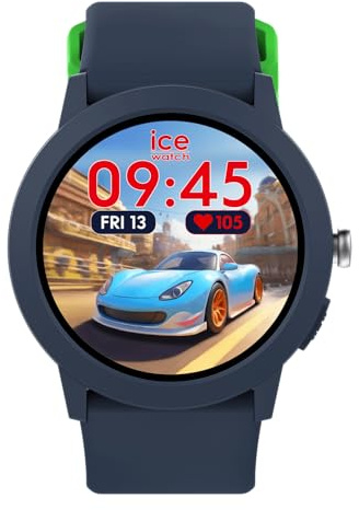 Ice-Watch – Ice smart junior RD Find My Blue – Blaue Smartwatch mit Ortungsfunktion für Jungen mit Silikonarmband – 025441 (39 mm) – Kompatibel mit „Find My“, ohne Vertrag und ohne SIM-Karte