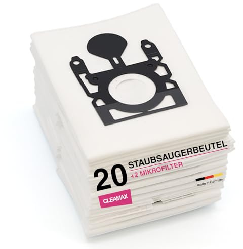 20 Staubsaugerbeutel passend für Bosch Siemens VBB VS BGD BGS BGL Typ G S67 | passend für VS06 VSC3 VSP4 VSZ2 VSZ3 VSZ4 VBBS607V00 VBBSGL20S VBBSGL40S BGD 38RD1H BGD 38WH2H BGDS 2BA1 BASE BA2000 BSG6 ua*