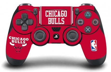 Head Case Designs Officially Licensed NBA Red Design Chicago Bulls Logo Vinyl Sticker Gaming Skin Decal Cover Compatible With Sony PlayStation 4 PS4 DualShock 4 Controller