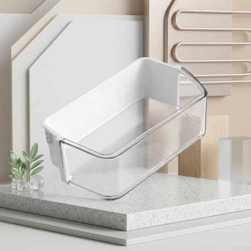 Estante de puerta de refrigerador DA97-12650A compatible con Samsung RF260 RF261 RF263, pieza de repuesto de plástico para almacenamiento lateral derecho, organizador de cocina fácil de instalar para