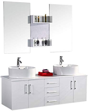 GRAFICA MA.RO S.R.L. Badmöbel Badezimmermöbel Badezimmer White Lion 150 cm Waschtisch Schrank Waschbecken