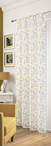 MOLLIE Rose Floral Voile Net Curtain Slot Top Single Panel blush 55 width x 72 drop