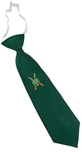 Deitert Schützenkrawatte grün für Kinder - fertig gebunden - mit Gummizug - passend zum Schützenfest - Krawatte Schützenverein, Geschenk für die Uniform, 100% Polyester, 36 cm