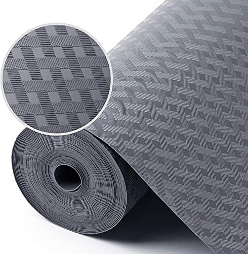 Schubladenmatte Nicht Klebende Haltbarem Schubladenauskleidung Antirutschmatte Eva Material Wasserdichtem Matte Schneidbar Platzsets für Regale Schubladen Hause 30x1000cm（Grau）
