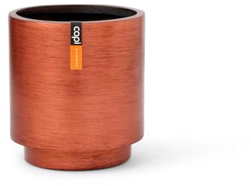 Capi Europe - Gefäß Zylinder Retro Gold & Copper - 23x25 - Kupfer - Blumentopf für drinnen - CAPI Indoor - BRTC315