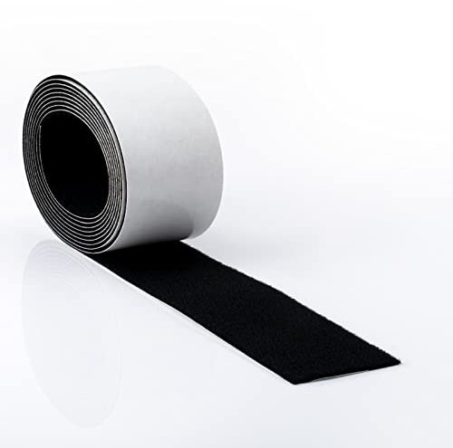 FOSHIO 2 m Rotolo di feltro di ricambio per raschietto, adesivo per finestre, colore nero, in feltro, accessorio asciutto e bagnato