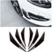 JNNJ 6 Piezas Aletas De Parachoques Delantero Universal PVC, Aleta De Parachoques De Coche Parachoques Delantero Labio, Protector Aleta Canard Divisor Difusor Valence Spoiler Labio(Negro)