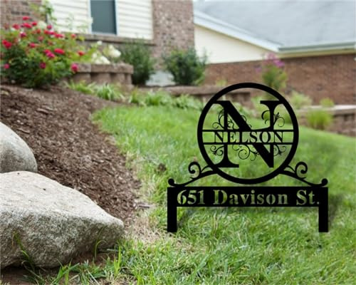 Custom Personalised Garden Sign & House Number Plaques – Outdoor Metal Decor for Front Door, Garden Signs & Plaques, Ideal Gardening Gifts for Women