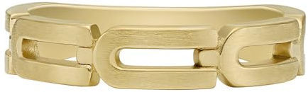 Fossil Herrenring Heritage D-Link Chain Edelstahl goldfarben, JF046947106