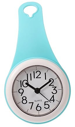 PRETYZOOM wasserdichte Duschuhr Mit Saugnapf Für Badezimmer Glatte Oberflächen Digitaler Zeitschaltuhr Badezimmeruhr wasserdichte Uhr