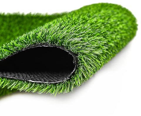 25 mm Kunstrasen, natürlich und realistisch aussehender künstlicher Rasen, grüner Rasen für den Garten im Freien, 50 cm, 80 cm, 100 cm, 120 cm Breite