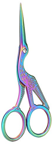 Schere Stickschere Schere in Kranichform, Stickschere Storch, Bunter Vogel -Design Storch