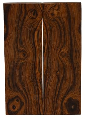 IECAP LLC Desert Ironwood Knife Handle Scales 1 Pair – Exotic Wood Knife Handle Material for Knife Making – Natural Hardwood Scales for Knives, DIY Crafts & Custom Handles (5 x 1 5/8 x 3/8 inches)