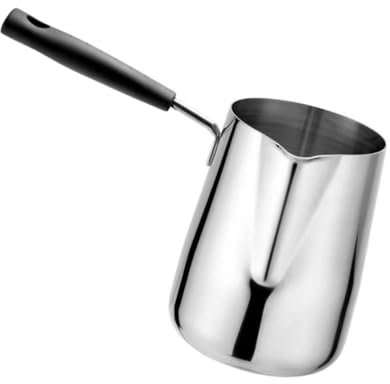 Hoement Kaffeeaufschäumbecher Krugbecher Aufschäumbecher Latte Art Becher Mit Griff Edelstahl Milchaufschäumkanne Für Cappuccino