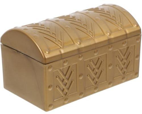 TENDYCOCO Mini Treasure Chest Pirate Treasure Chest for Kids Plastic Box for Coins Jewellery and Small Trinkets Party Favors Pirate Party Decorations Role Play and Home Storage