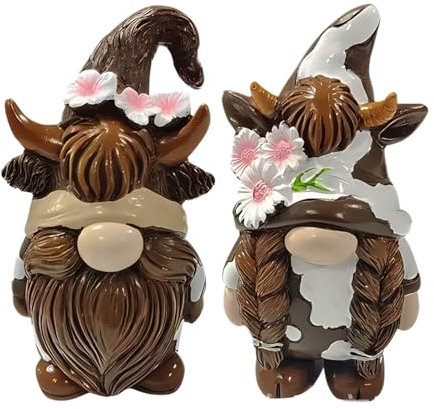 Bomefoi Deko-Figuren Wichtel, Lavendel-Traum-Zwergs-Set, Wunderland, Reise, Frühling Tomte Elfe, Zwergfiguren, Sommer, Innenbereich, Heimdekoration, Geschenk