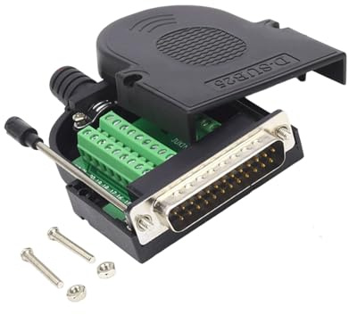 jebyltd DB25 D SUB 25 Pin Buchse Stecker Adapter Kupferkontakte Industrie RS232 Gelenkmodul Einfache Montage Kein Lötadapter