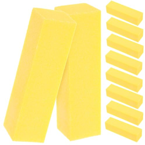 NIYANGLE 10 Piezas Bloques Buffer para Uñas Profesional Limas Pequeñas Multiusos para Manicura y Pedicura Esponja Pulidora de Alta Durabilidad para Cuidado de Uñas y Pies