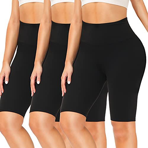SIMIYA Cycling Shorts Women High Waist Tummy Control Gym Shorts | Comfort Yoga Shorts Womens Tights Soft Strech Pants for Running Biker Workout