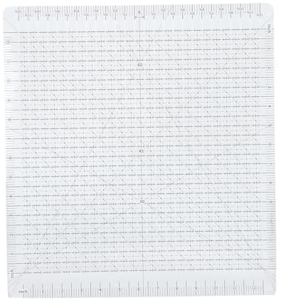 Regla para acolchar, 12 pulgadas de ancho, acrílico transparente, escala precisa, regla de corte de línea de rejilla negra para costura, manualidades, resistente, duradera, fácil