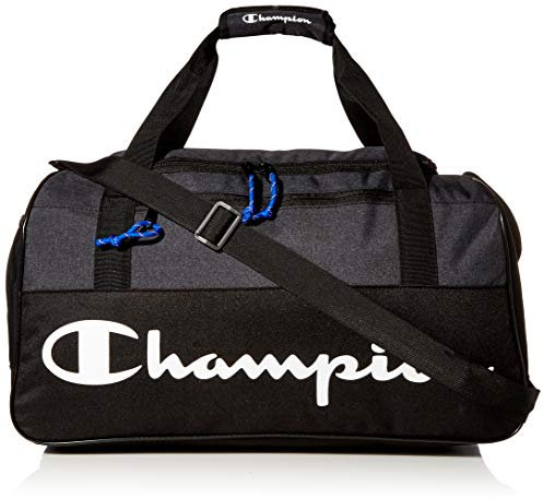 Champion Unisex-Erwachsene Velocity Duffel Bag Sportsack, grau/schwarz, Einheitsgröße