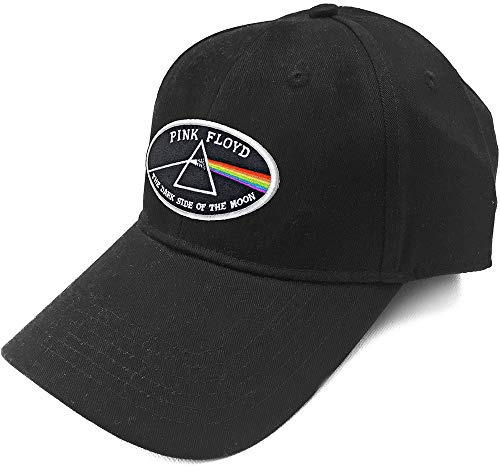 Pink Floyd The Dark Side of The Moon Herren Baseballkappe, Weißer Rand, Schwarz