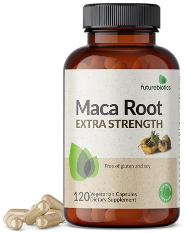 Futurebiotics Maca Root Extra Strength Supports Energy, Stamina & Reproductive Health, Non-GMO, 120 Vegetarian Capsules