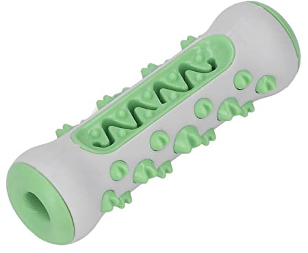 HEEPDD Hunde-Zahnbürste, Kauspielzeug, Reduziert Stress, Kunststoff, TPR, Flexibles Hundespielzeug für Erwachsene Hunde, Grau Grün, Outdoor