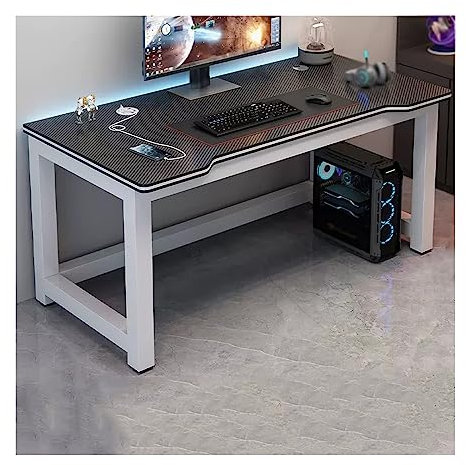 Laptop-Tisch Computertisch PC-Desktop-Tisch, doppelter Desktop-Schreibtisch for Studenten, Zuhause, Schlafzimmer, Arbeitstisch, Bürotisch, einfacher Gaming-Tisch, PC-Tisch Arbeitstisch für das Heimbür