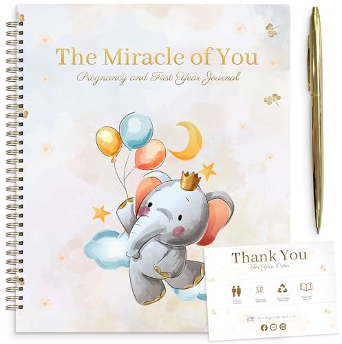 J&W Schwangerschaftstagebuch, Schwangerschaftsplaner, 9-monatige Reise für Mutter und Baby, Schwangerschaftswochen- und Monats-Organizer, Baby-Erinnerungsbuch, geschlechtsneutrale Schwangerschaft,