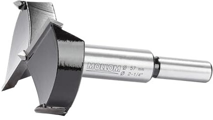Mollom 2-1/4 (57mm) MèChe Forstner Pour Travail Du Bois PréCis Avec Carbure Yg8 Durable D'Une éPaisseur De 2,0 Mm, IdéAle Pour Le Bois Dur, Le Plastique, Le Contreplaqué