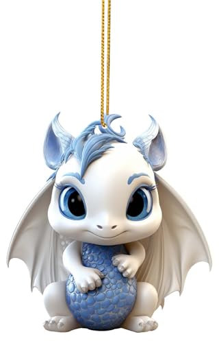 Handy Anhänger Drachen Handy Ornament Handy Dekoration Schlüsselanhänger Taschenanhänger Rückspiegel Anhänger Auto hängende Zubehör für Spiegel Innenraum Dekore (D)