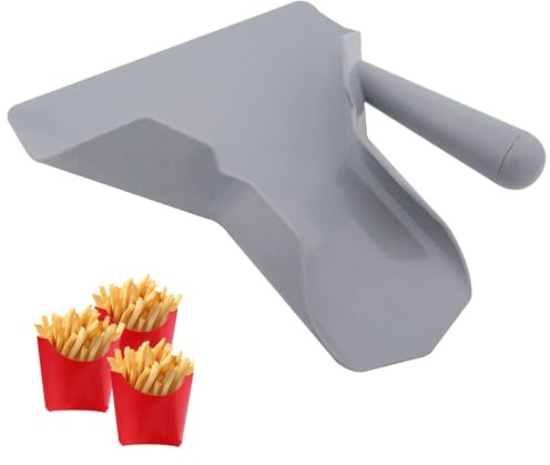 Joyangy French Fry Scoop & Scooper - Polycarbonate Multipurpose Utility Scooper for Ice Candy Snacks & More