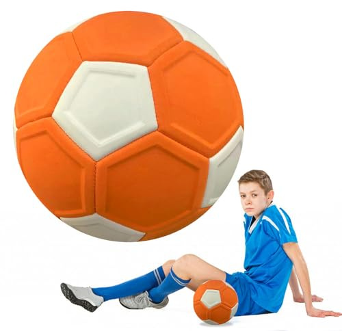 Hojalis Fußball Curve Ball, Curve Ball Fussball Größe 5, Eva Gummi Swerve BAllFußball, FlexiblerFUßball Kurvenball für Kinder, Kinderfussball für Outdoor Spiele Geschenk für Kinder