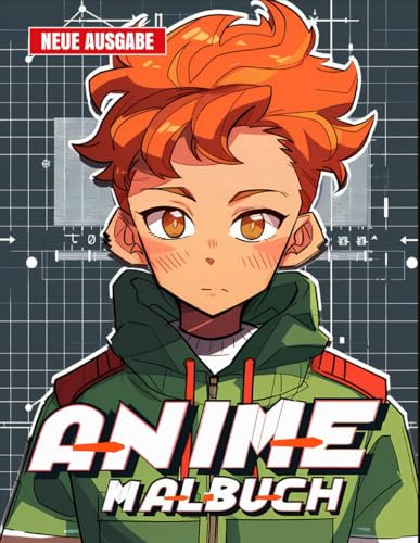 Anime Malbuch: Mit 50+ Freudigen Anime-Malvorlagen für Kinder von 5-9 Jahren, Jungen und Teenager.