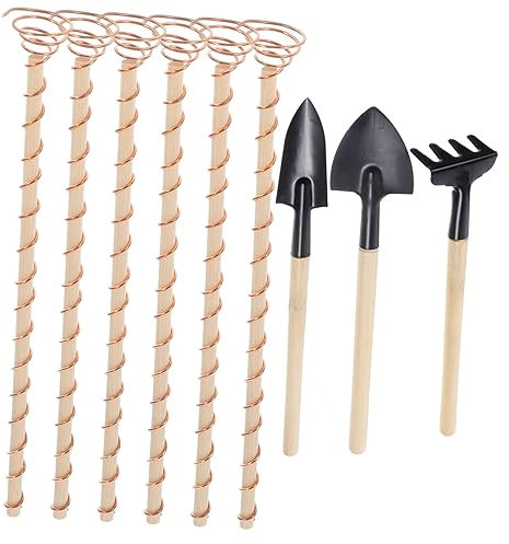 MERRYHAPY 1 Satz Gartenrechen Werkzeug Zur Herstellung Von Gartenantennen Garten Kleine Schaufel Drahtwickelwerkzeug Gartenhandkelle Gartenschaufeln Zum Pflanzen Gartenschaufel-kit Kupfer